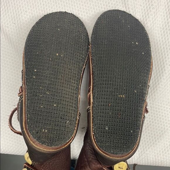 Bald Mountain Hand Crafted Renaissance Brown Leather Boots - Picture 6 of 12